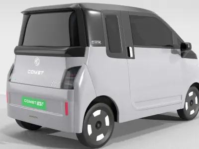 MG Comet Electrick Car Light Gray 3D model