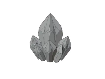 Crystal Shards Free low-poly 3D model