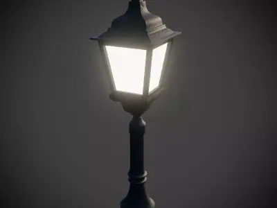 Vintage Lamp 1 Low-poly 3D model