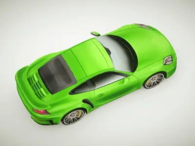 Generic Supercar v3 multicolors Low-poly 3D model