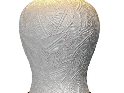 Nightstand bedside European Casa Padrino ceramic Table lamp 3D model