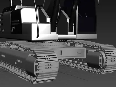 Your Excavator - 3d animated excavator model  3D model