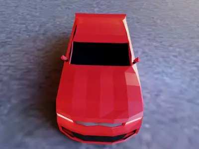 3d model car driving on road 3D model