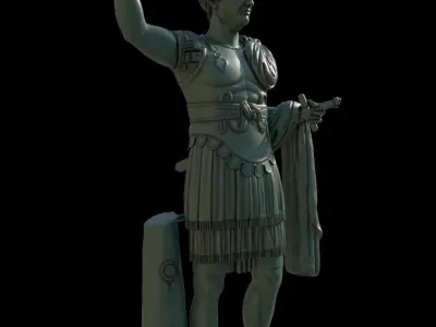 Statua di costantino 3D model
