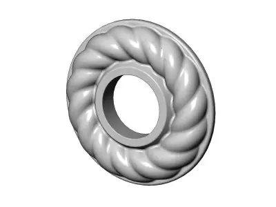 Round Rope Rosette 3D print model
