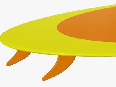 Surfboard 01 3D model