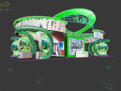 Exhibition - Area - 18X11-3DMAX2009-015 3D model