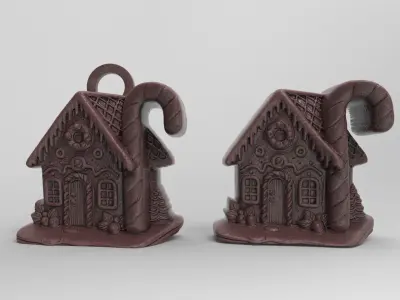 christmas home cookie decor 2 3D print model