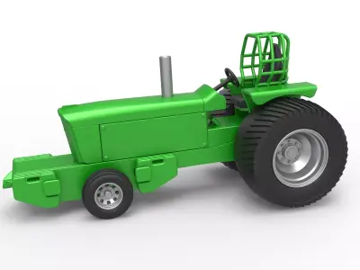 Pulling Tractor Pro Stock Scale 1 to 25 3D print model