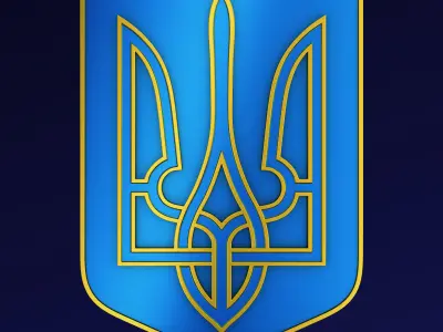Ukraine State Emblem M 8 3D model