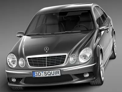Mercedes-Benz E55 AMG W211 2002-2009 3D model