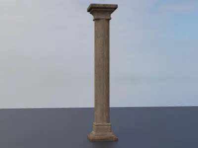 Stone Pillars Low-poly 3D model