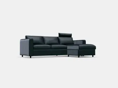 VIMLE 3-seat sofa 2 Low-poly 3D model