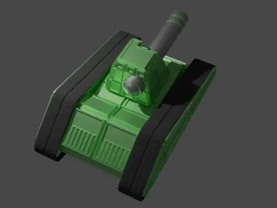 the goliath tank Low-poly 3D model