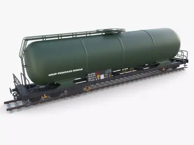 CFR Tanker Rail Car v4 3D model