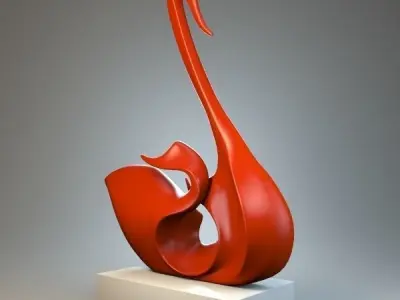 Sculpture Swan P 3D print model
