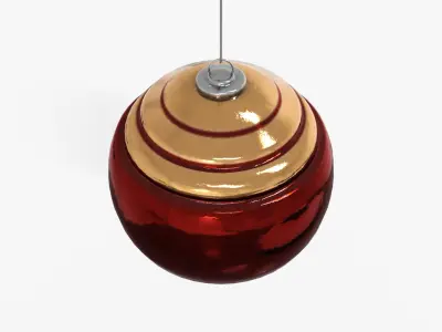 Ornaments Christmas Light Low-poly 3D model