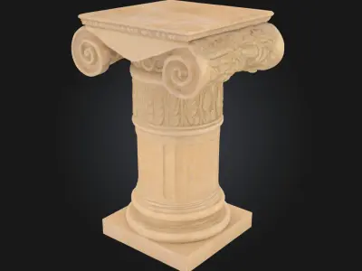 Corinthian Elegance A Pillar of Classical Grandeur 3D model