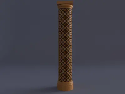 Ornamental column 1  3D model