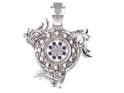vintage pendant   3D print model