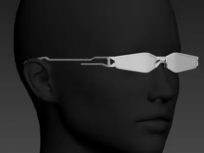 HighPoly Glasses or Sunglasses 3D model