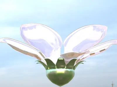 Glass Flower 3D model