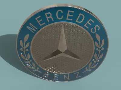 Mercedes Benz Logo 3D model
