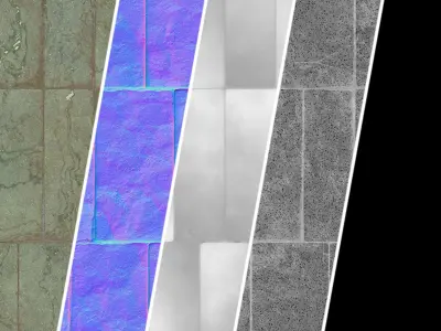 Stone Wall Materials 42- Stone walls Sbsar Pbr 4k Seamless Texture