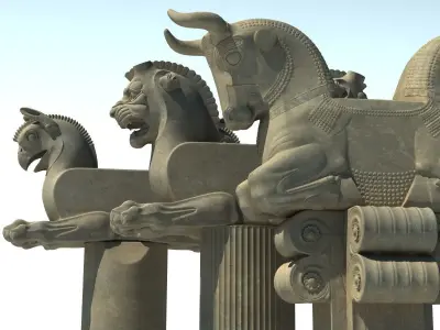 capital Iran Persepolis  3D model