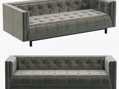 Restoration Hardware Madison Leather Sofa 3D model