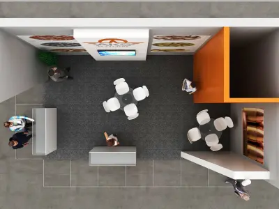 Stand Exhibition 02 3D model