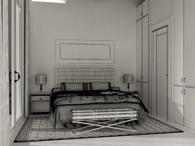 Suite Bed Room 3D model