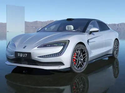 2025 BYD YangWang U7 EV 3D model