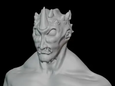 Demon Statue Free 3D model