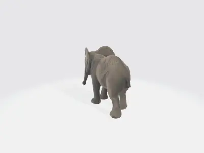 Elephant Low-poly 3D model