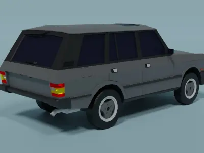 Range Rover Classic Low-poly 3D model