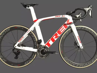 Roadbike TREK Madone SLR 9 Disc eTap white 3D model