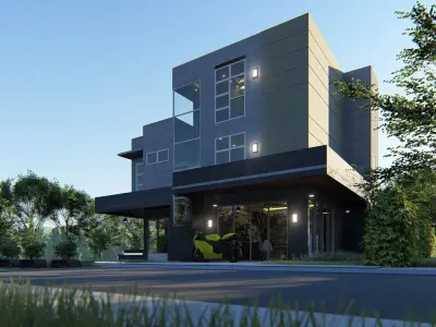 MODERN HOUSE 6 3D model