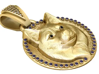 Dog Pendant 3D print model