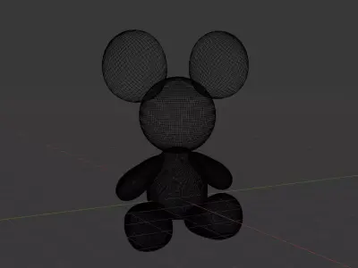 baloon mouse 3D print model