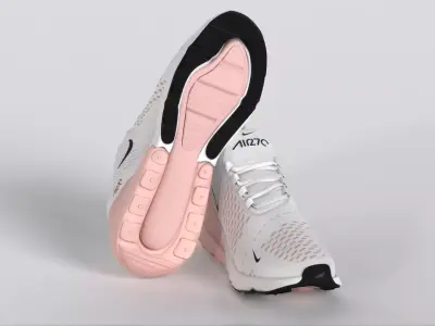 Nike Air Max 270 Light Soft Pink AH6789-604 Low-poly 3D model