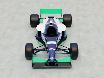 1996 Minardi M195B Formula 1 3D model