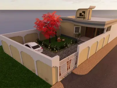small house design Free 3D model