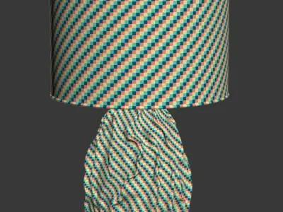 Rock vintage table lamp  3D model