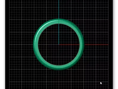 free eternity gold ring Free 3D print model