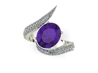 Ring with 2 casts 3D print model