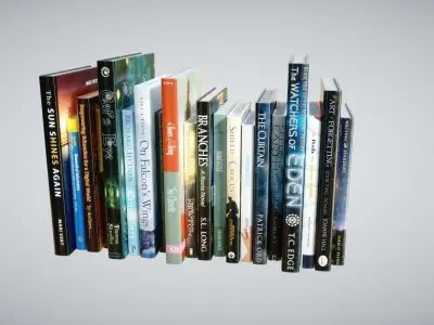 Books Fantasy Low-poly 3D model