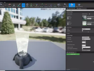 Unreal engine hologram effect 3D print model