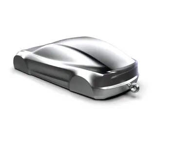 Tesla Model 3 Speedform Automotive Sculpture Keychain 3D print model