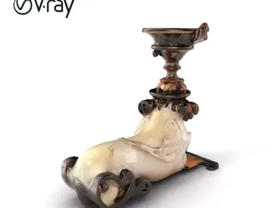 Baroque Painting Setting Ornament model pack Low-poly 3D model